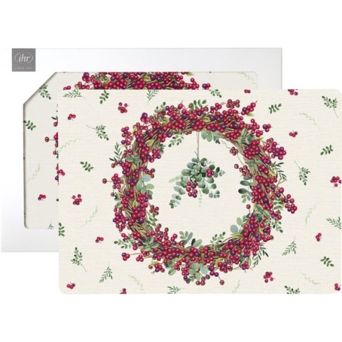 Кт/2 коркови подложки 40х29см Berry Wreath екрю
